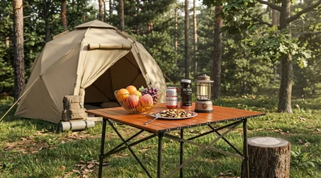 طاولة النزهات العصرية والذكية - قابلة للطي وسهلة الحمل (الألمنيوم الأصلي)