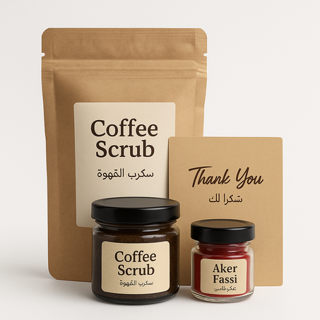 سكراب القهوة طبيعي مع العكر الفاسي