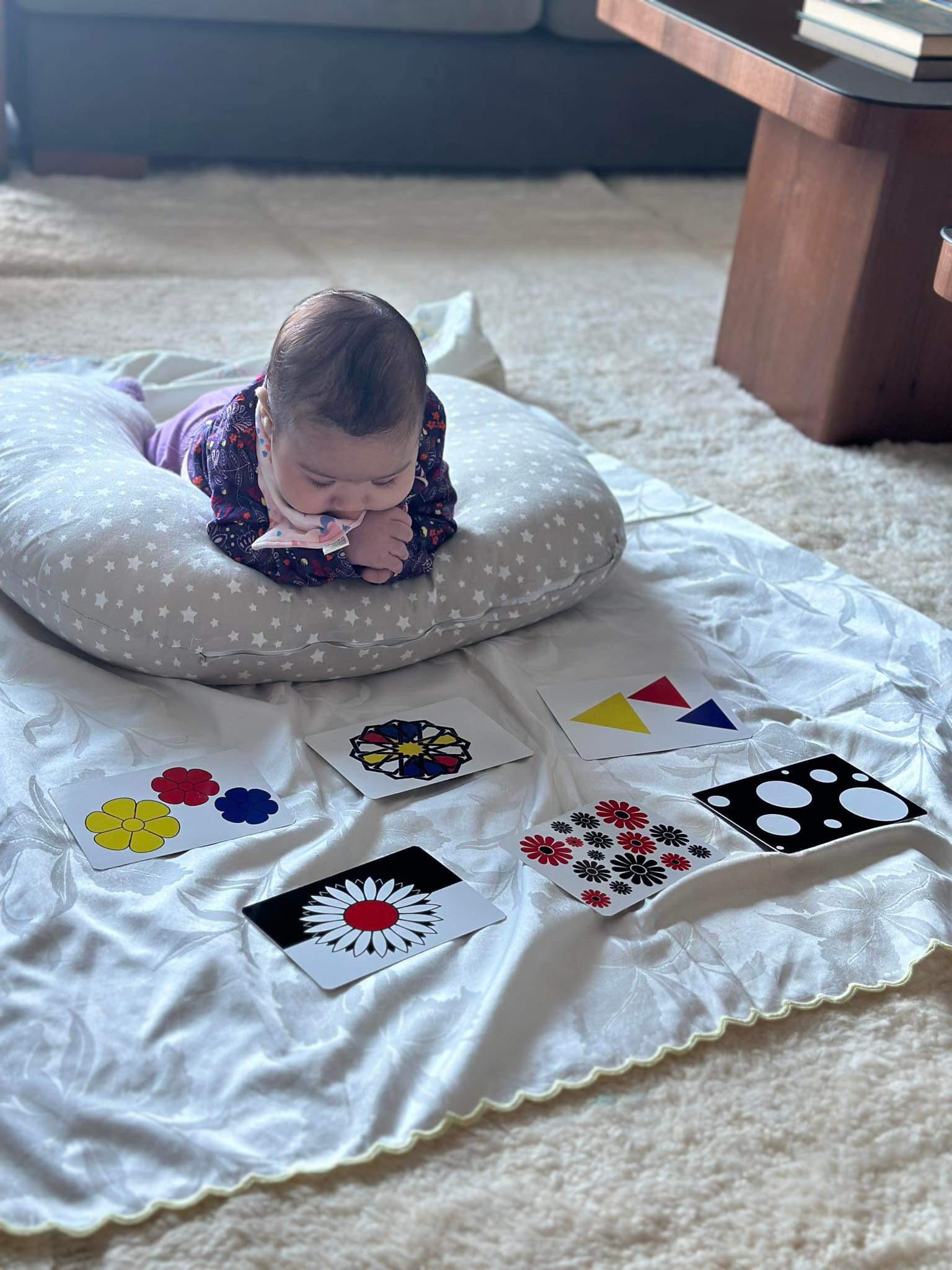 Cartes à motifs contrastés - 72 motifs pour éveil des bébés