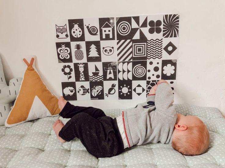 Cartes à motifs contrastés - 72 motifs pour éveil des bébés
