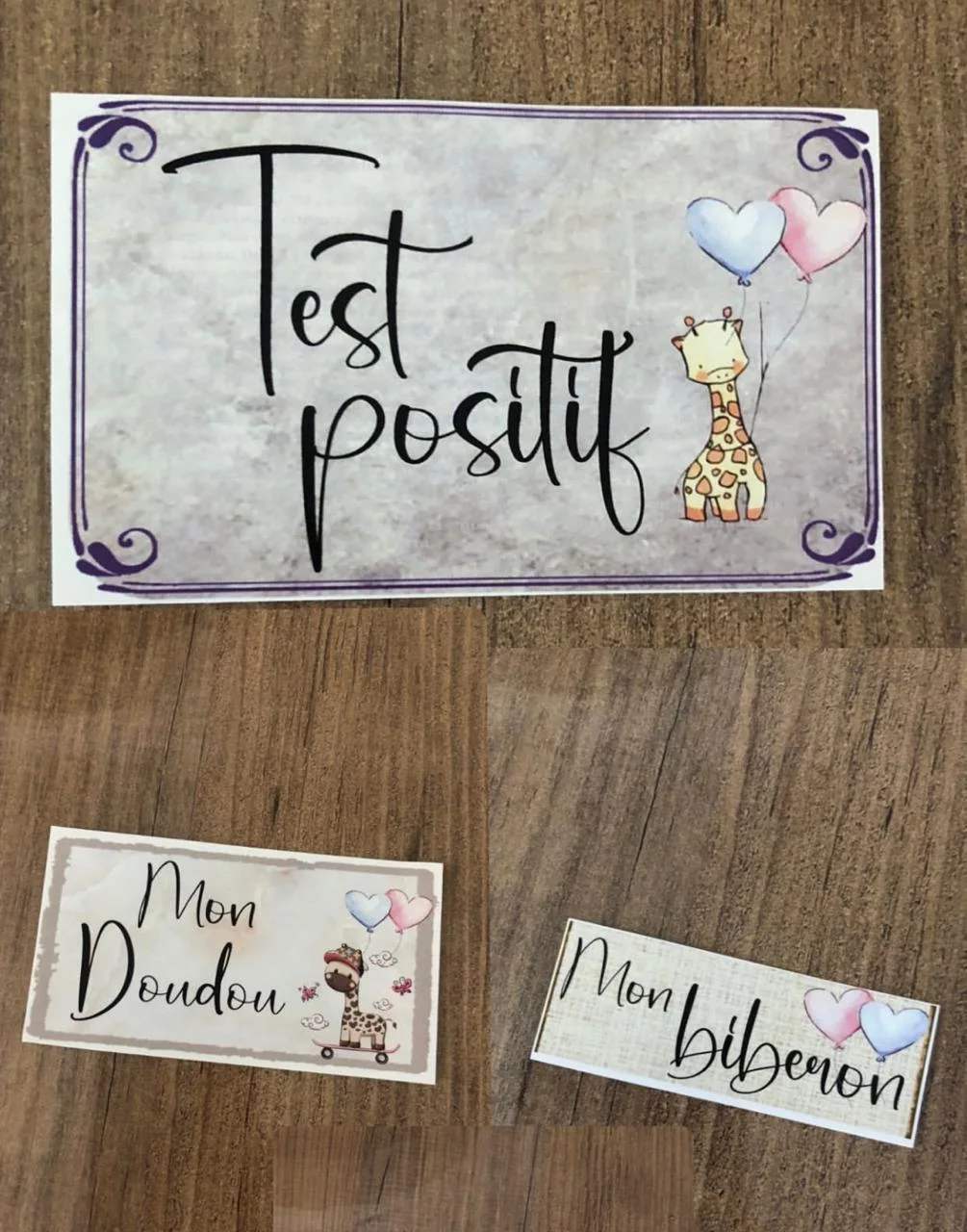 Pack cartes contrastées + souvenirs de bébé