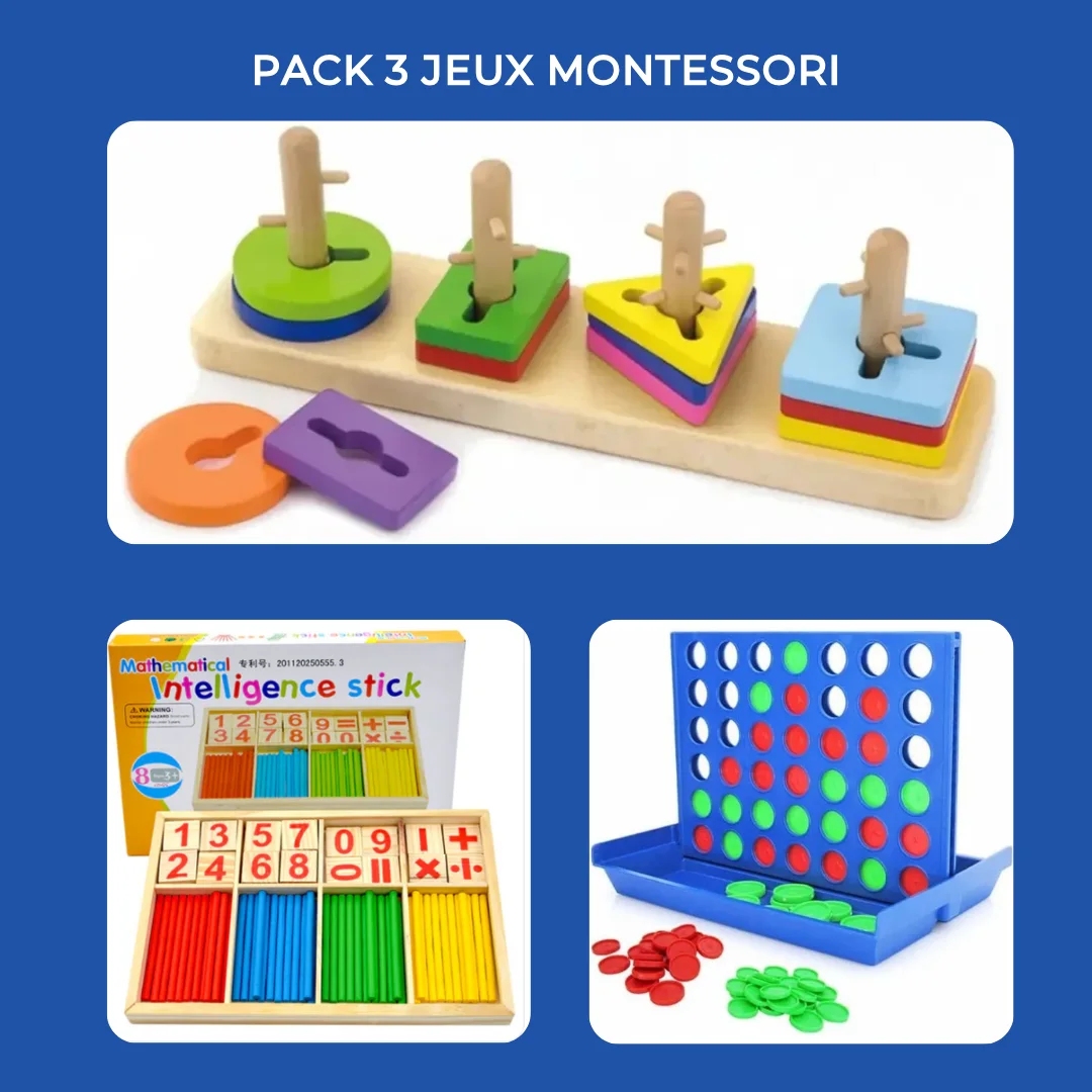 Pack 3 Jeux Montessori