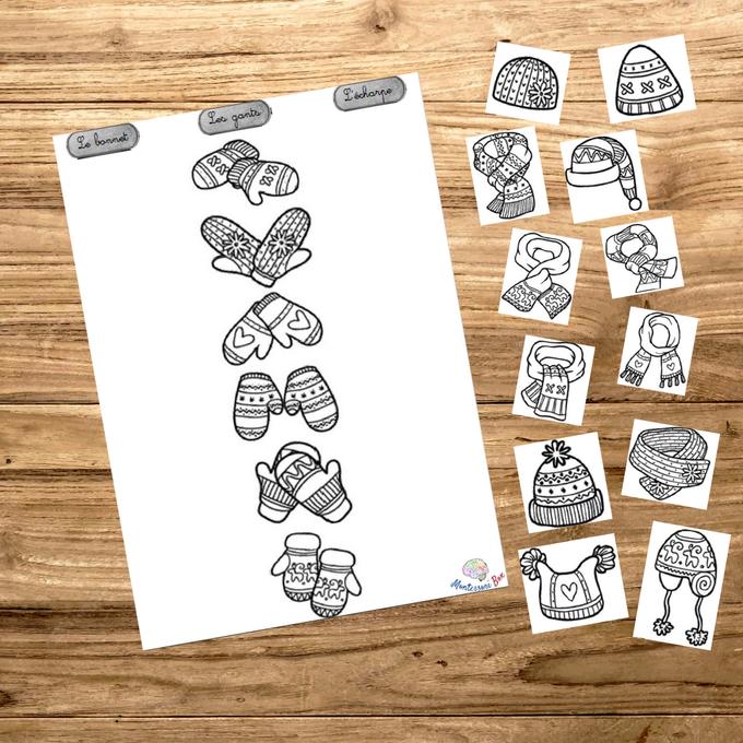 Box Montessori de discrimination visuelle 3-6 ans 