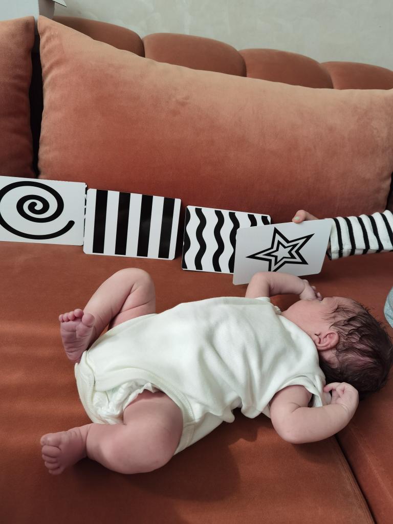 Cartes à motifs contrastés - 72 motifs pour éveil des bébés
