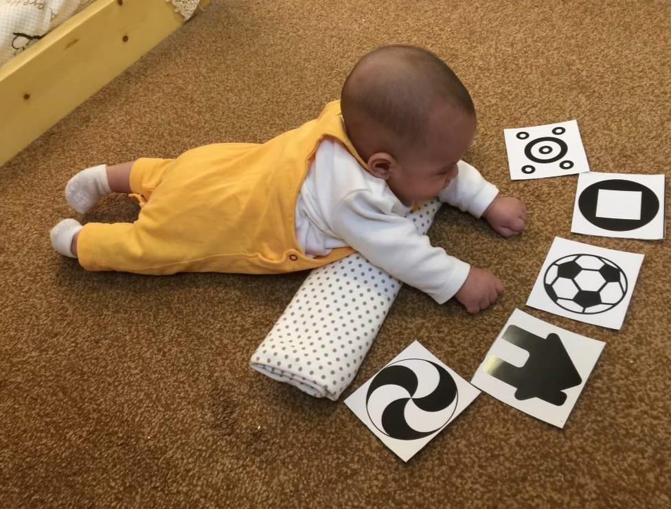 Cartes à motifs contrastés - 72 motifs pour éveil des bébés