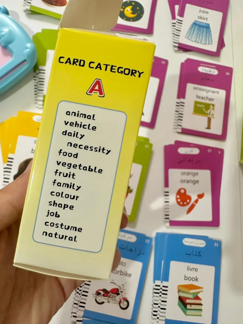 Lecteur de cartes  3 Langues = Arabe - Français - Anglais