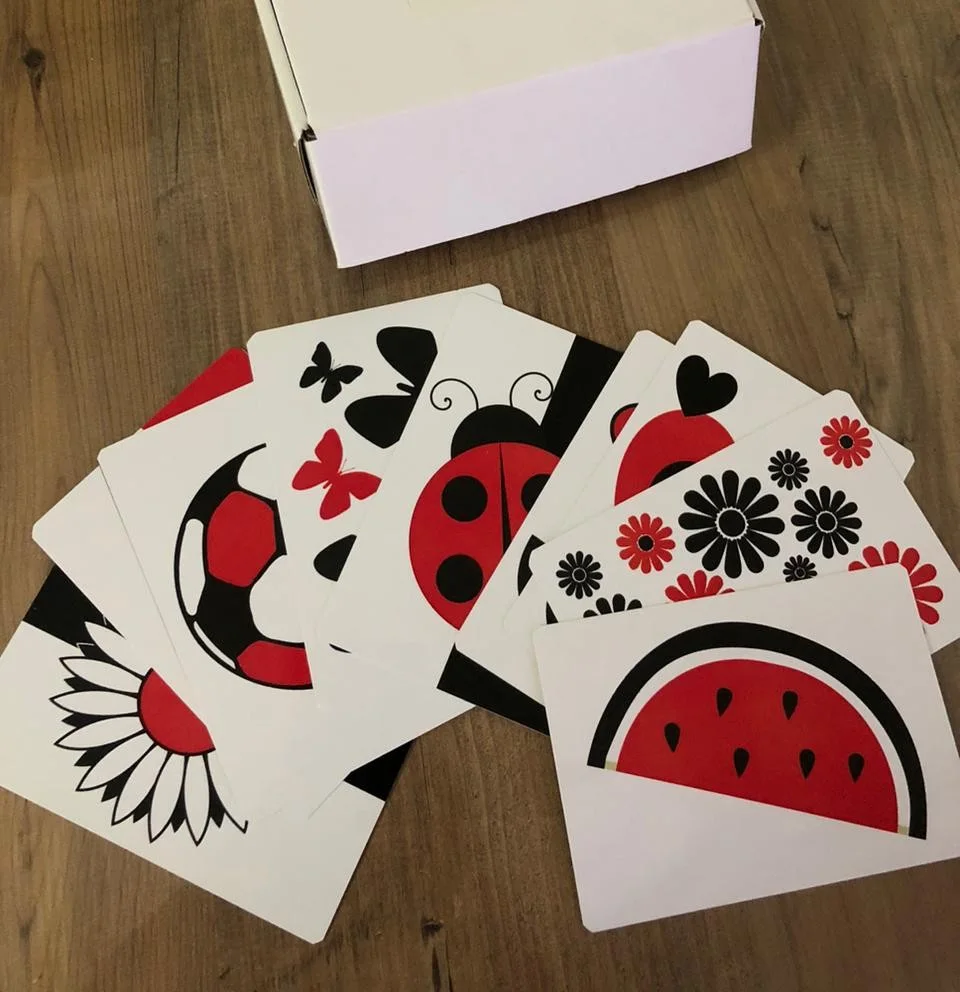 Pack cartes contrastées + souvenirs de bébé