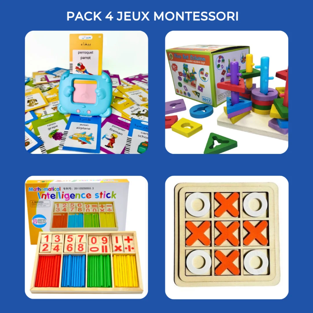 Pack 4 Jeux Montessori