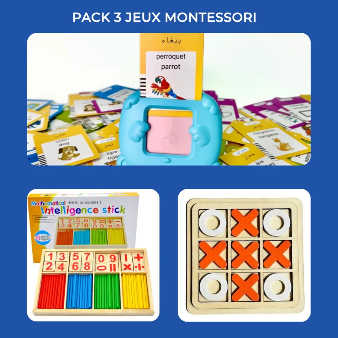 Pack 3 Jeux Montessori