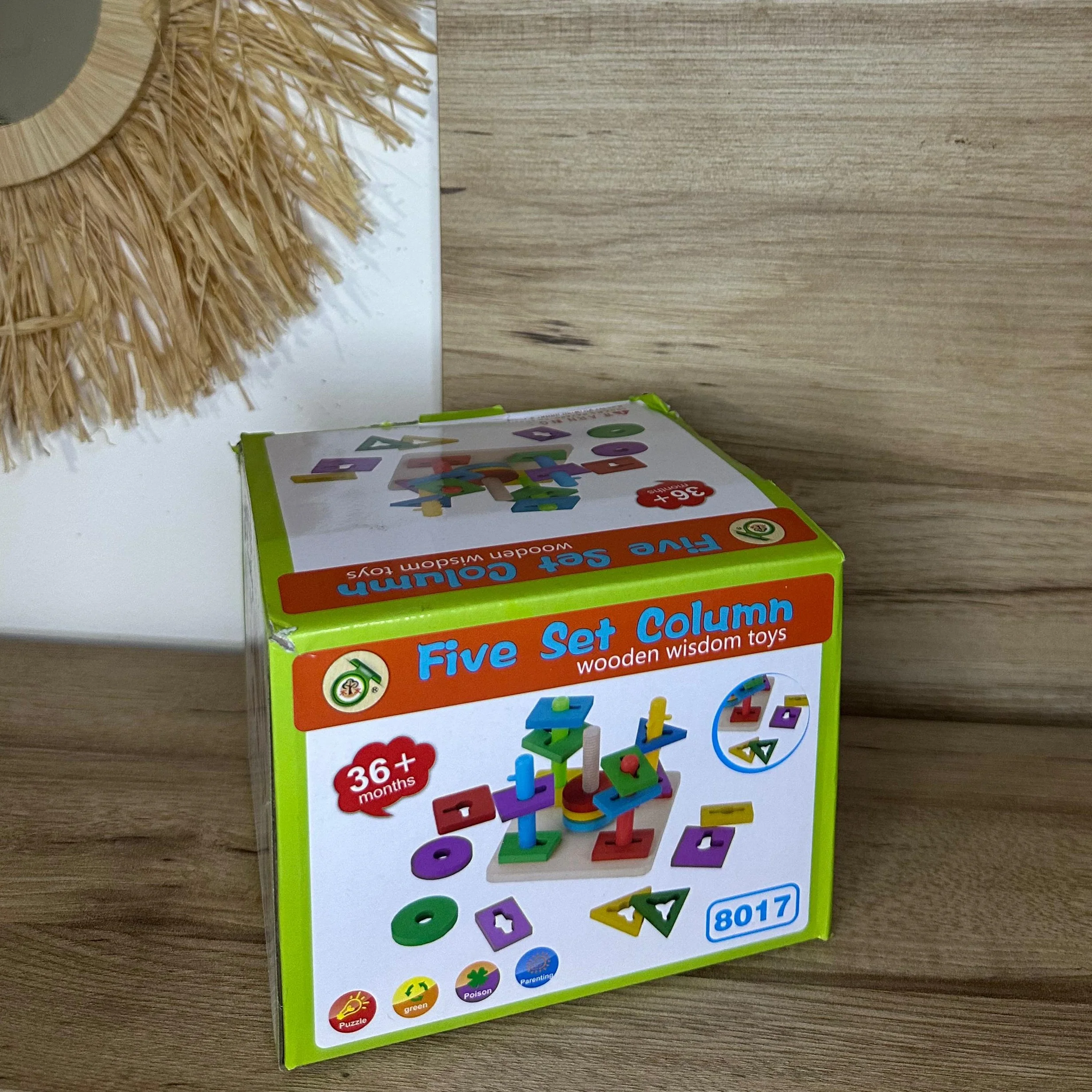 Jeu de colonne en bois