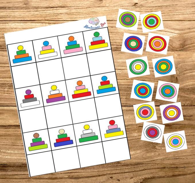 Box Montessori de discrimination visuelle 3-6 ans 