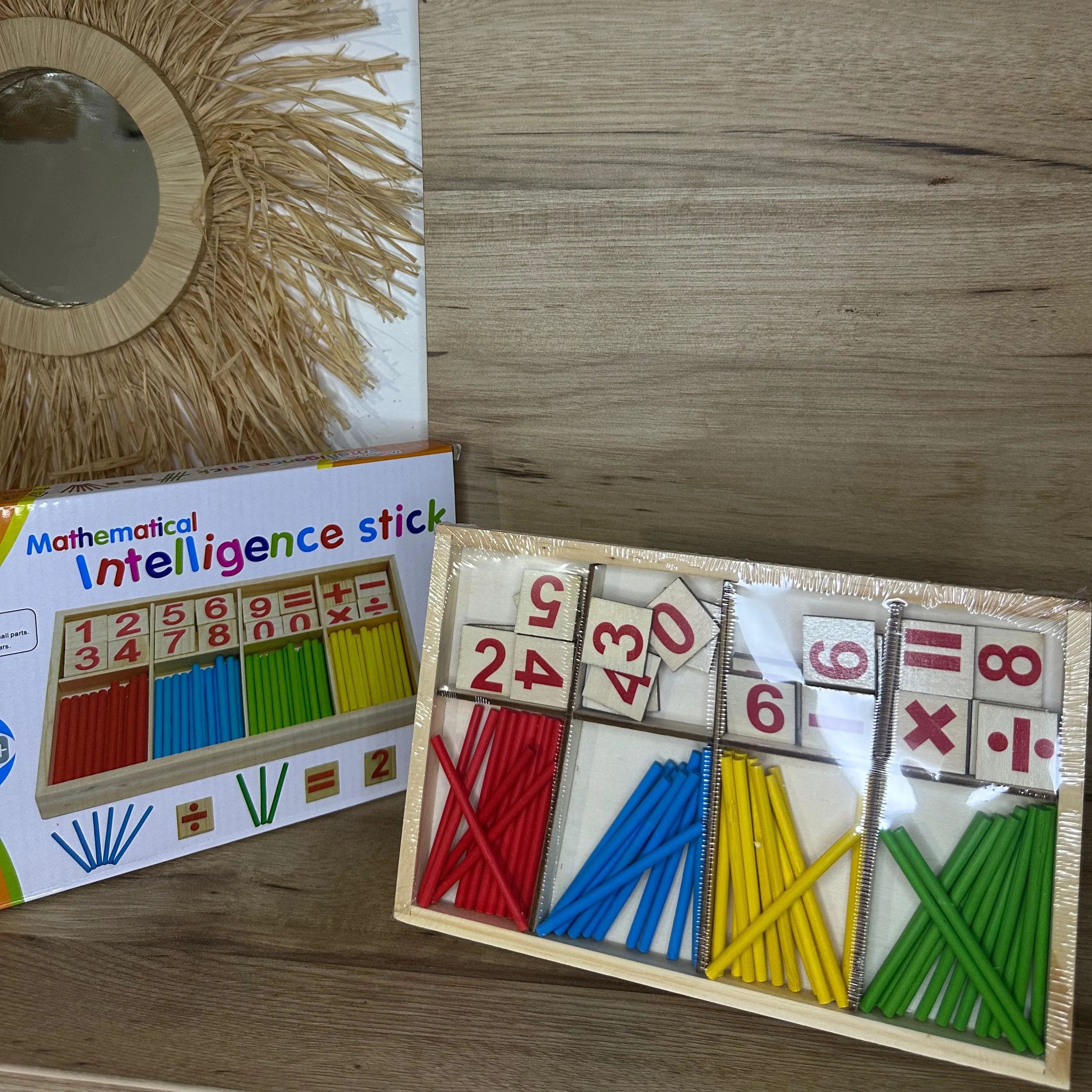 Bâtons de Maths en Bois