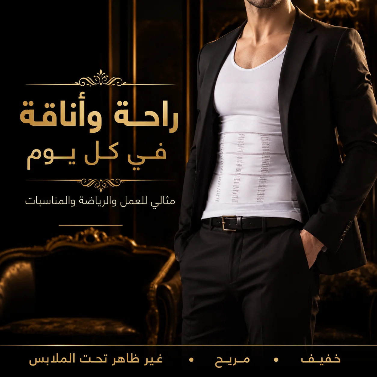 قميص شد الجسم للرجال