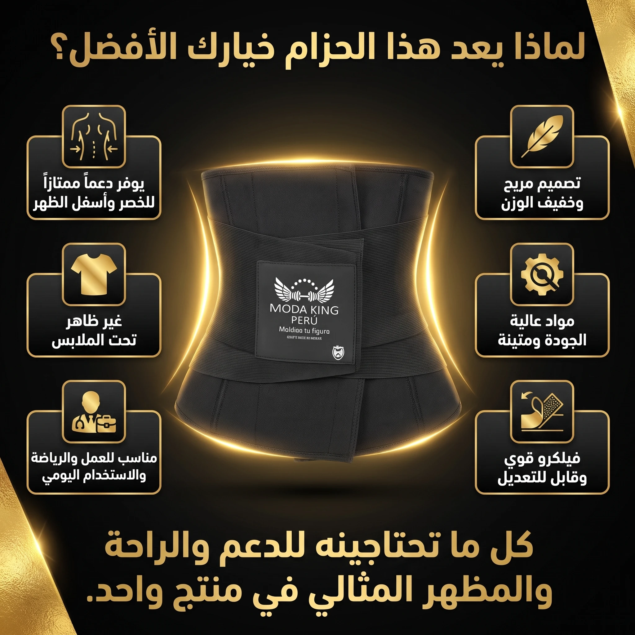 حزام شد الخصر الرياضي
