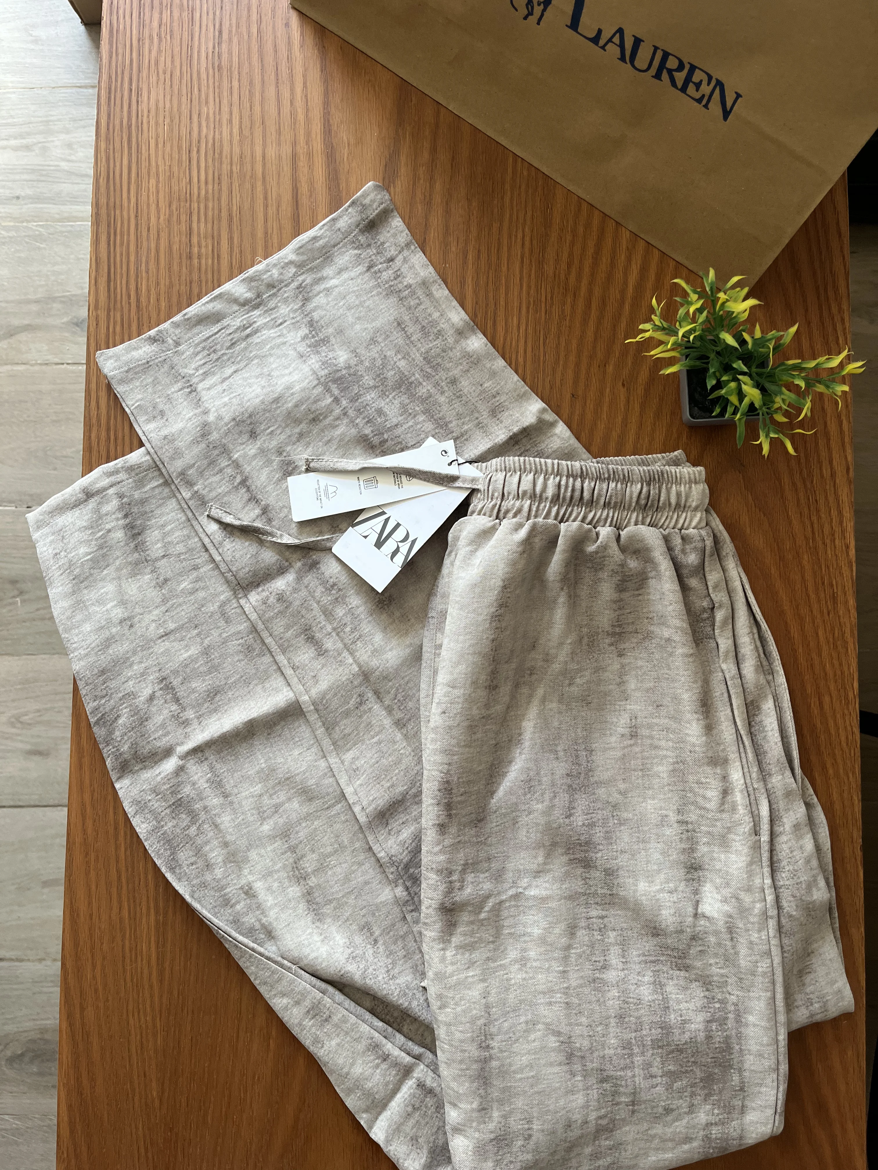 ZARA Pentalon en lin 100%