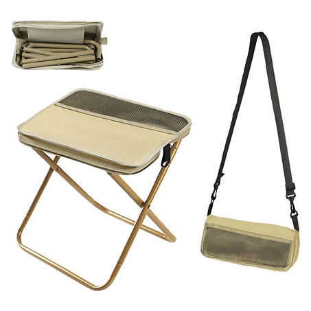 Chaise pliante 2-en-1 avec sac – Légère et pratique !