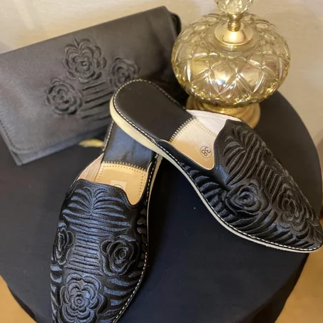 Babouche Layali Noir | شربيل ليالي أسود