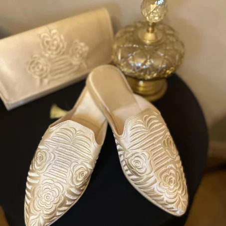 Babouche Layali Beige | شربيل ليالي  بيج