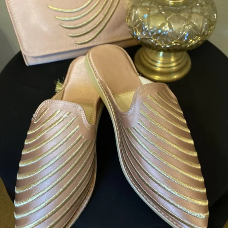 Babouche Amwaj Rose Saumon | شربيل أمواج وردي سومو