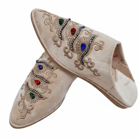 Babouche Aouina Beige | شربيل عوينة بيج