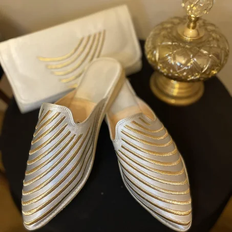 Babouche Amwaj Bleu Pastel | شربيل أمواج باستيل سماوي