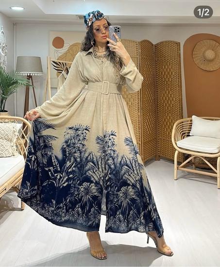 فستان ماكسي أنيق بطابع بوهيمي