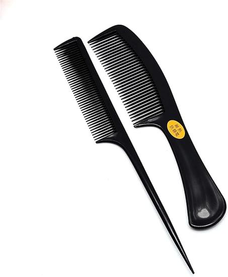 Peines de carbono antiestáticos para el cabello, herramientas profesionales de alta calidad para peinar el cabello, herramientas para peinar y cuidar el cabello, cepillo con mango de barbero,