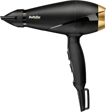 Secador de pelo para salón con motor de CA de 2000 W BaByliss con 2 configuraciones de calor/2 de velocidad + aire frío, cable de 2,8 m, velocidad de aire de 100 km/h y filtro trasero extraíb