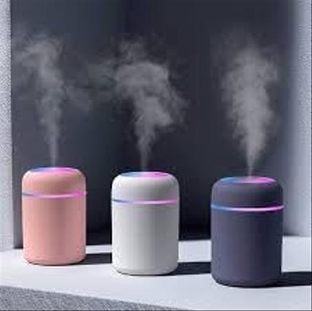 Humidificador ultrasónico mini USB MJ de 230 ml, difusor eléctrico de aceites esenciales con taza, difusor de aromaterapia de 7 colores y luz LED