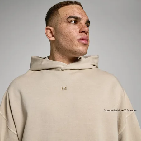 Oversized hoodie made with cotton