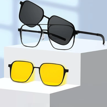 النظارات الشمسية ضد الأشعة 3 في 1