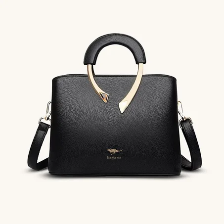 حقيبة نسائية ماركة (kangaroo-m6) الأسترالية بجلد طبيعي وسوار مميز