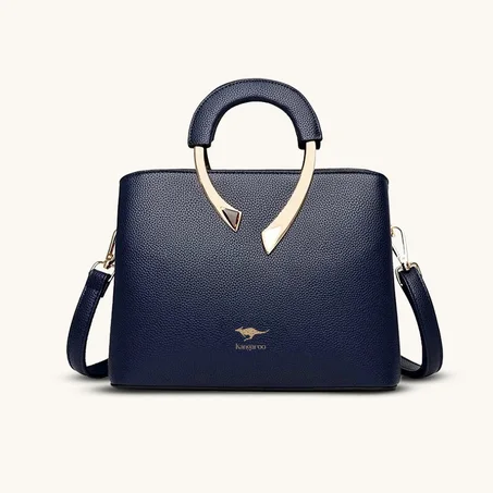 حقيبة نسائية ماركة (kangaroo-m6) الأسترالية بجلد طبيعي وسوار مميز