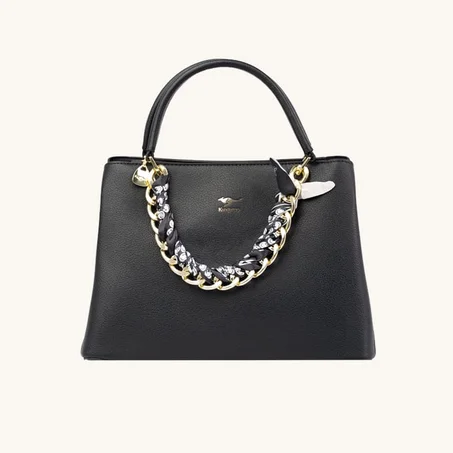 حقيبة نسائية ماركة (Kangaroo-m7)  مع وشاح مميز لتميز أكثر الأسترالية من الجلد الطبيعي