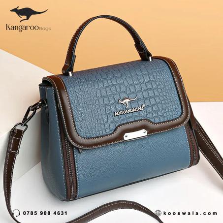 حقيبة نسائية ماركة (Kangaroo-m4) الأسترالية من الجلد الطبيعي