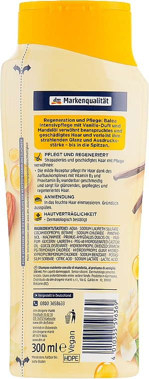 balea shampoo intensiv pflege