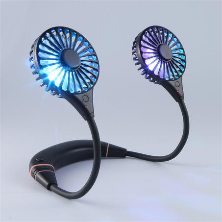 Mini Ventilateur de Cou Portable Rechargeable USB Collier Refroidisseur d’Air