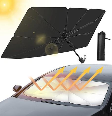 Parapluie Pare Soleil de Voiture Pliable Couvre Pare-Brise