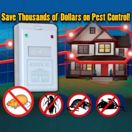Repulsif Ultrason Anti Nuisible contre Souris Cafards Rats Araignée