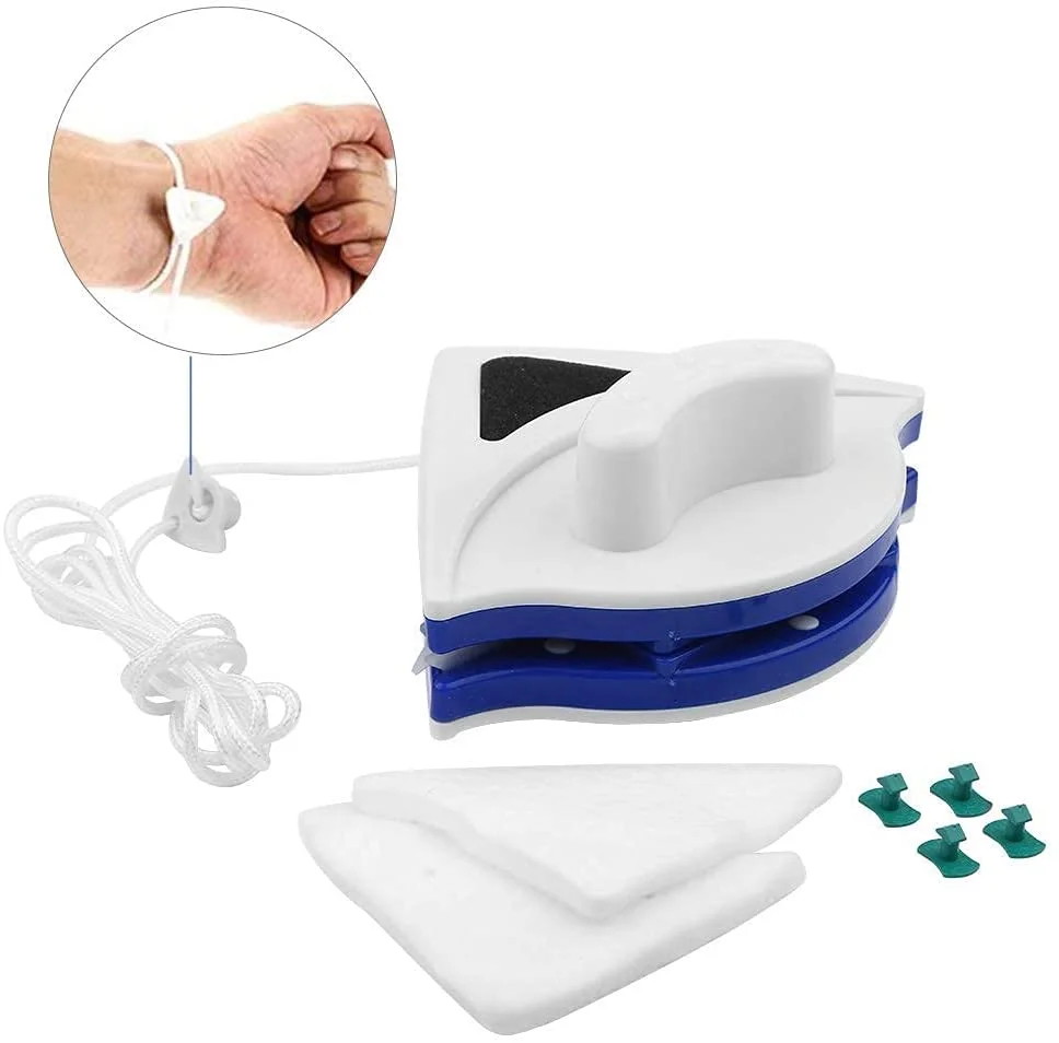 Lave-Vitre Magnétique Double Face - Nettoyeur Vitres Aimanté Pour Fenêtres, Baies Et Double Vitrage Jusqu'à 26mm