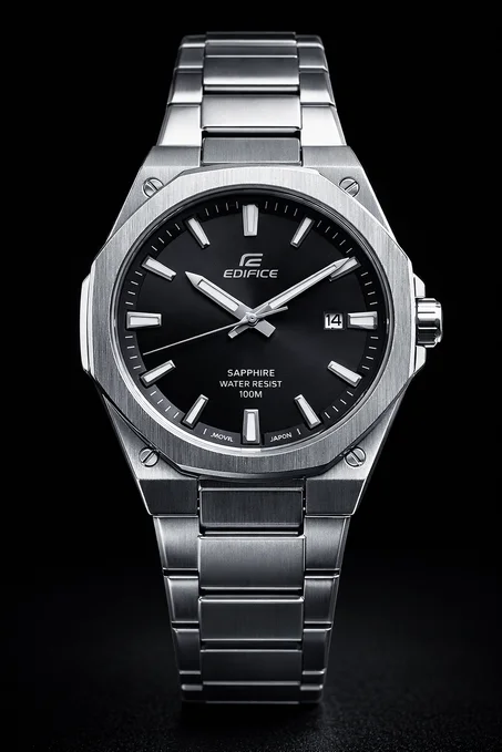 Casio Edifice – أناقة التركواز والفولاذ