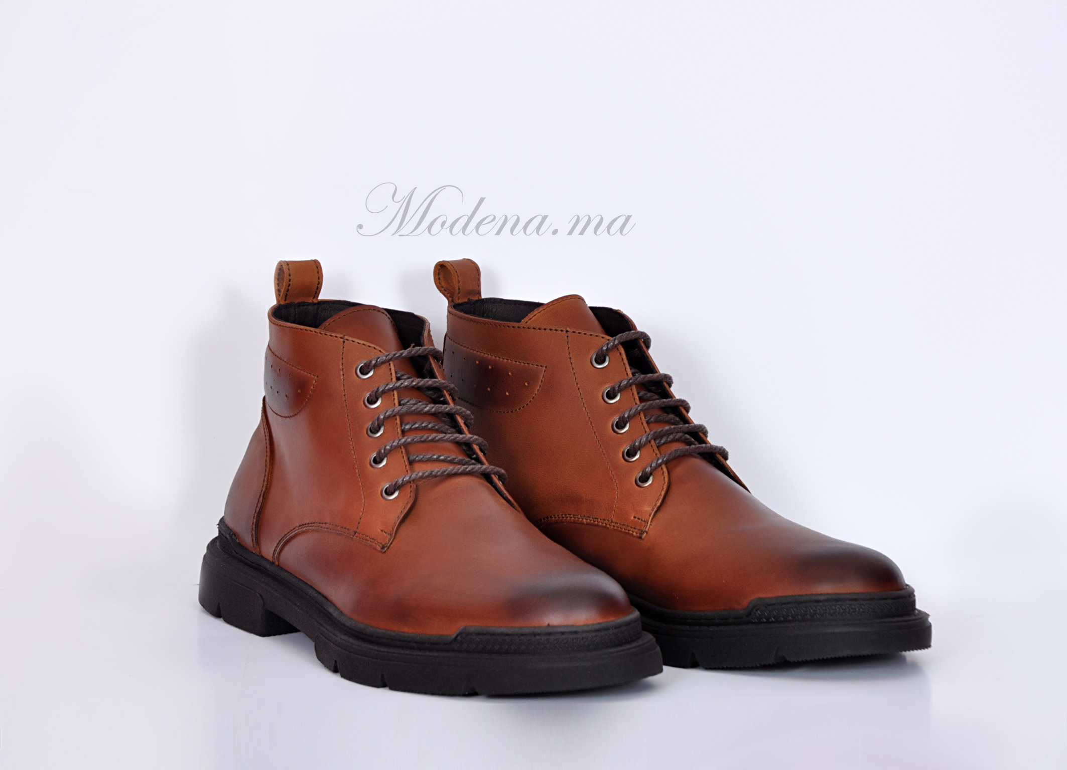 Mustang-Bottines Tabac