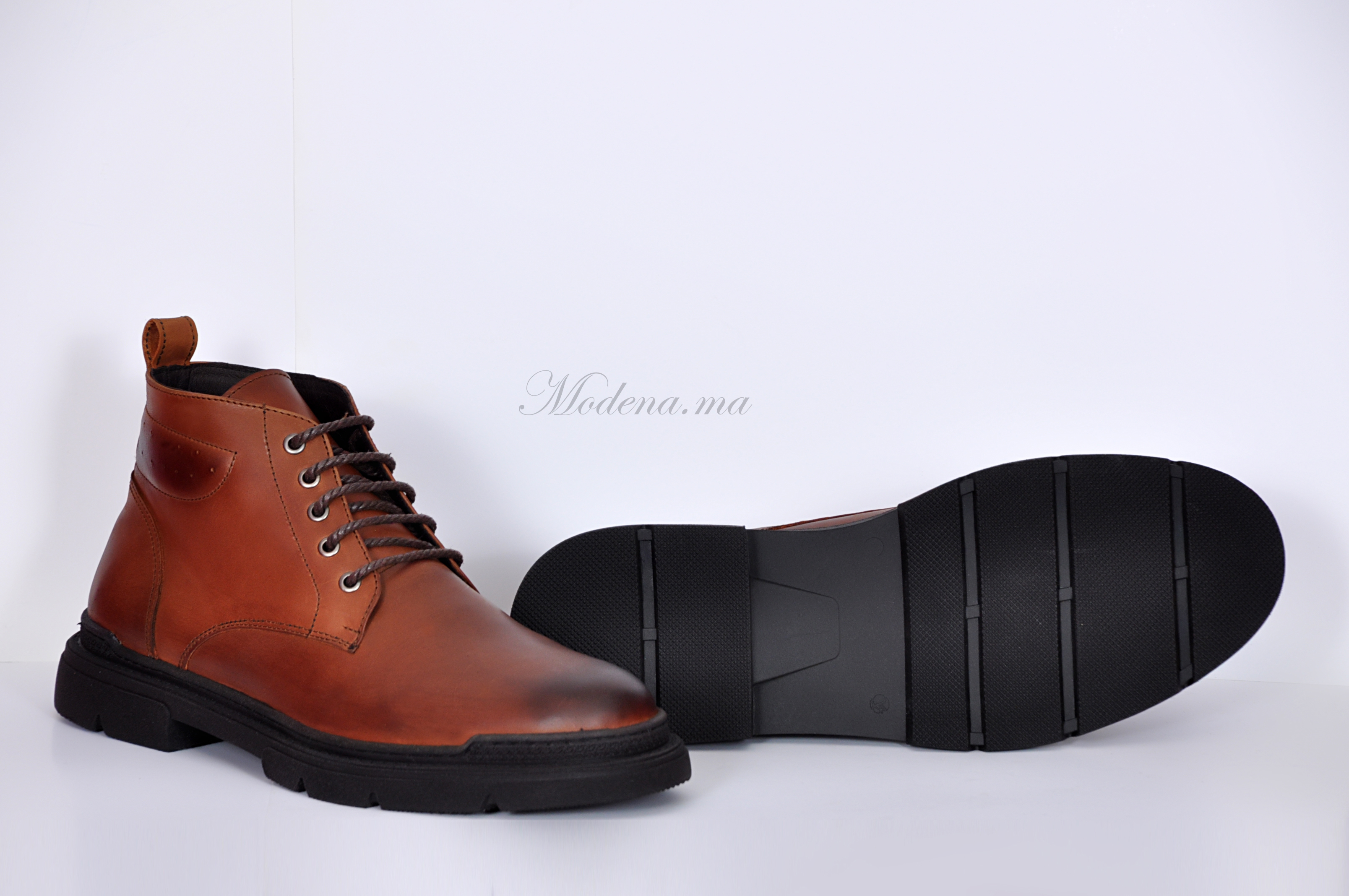 Mustang-Bottines Tabac