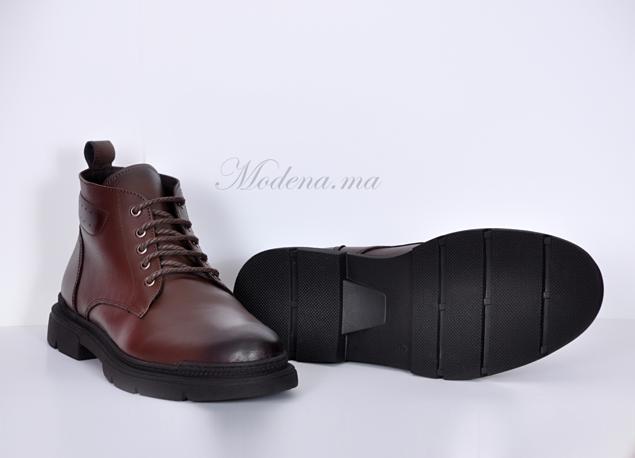 Mustang-Bottines Marron