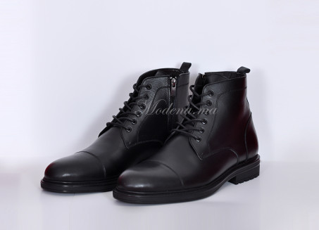 Leather– Bottines Noir