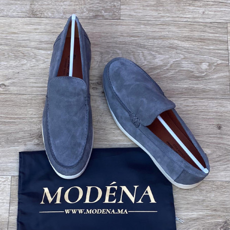 Mocassins Summer Walk en daim Gris