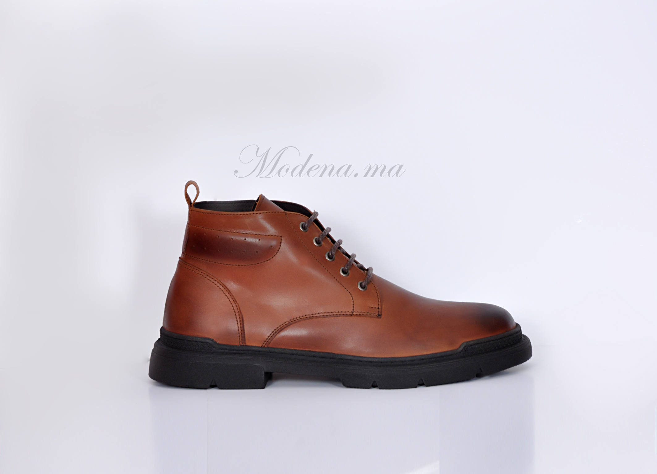 Mustang-Bottines Tabac