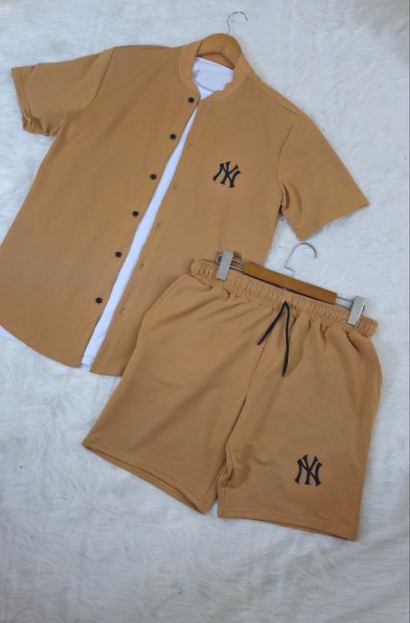 اونسومبل شورط من 3 قطع صيفي رجالي نيو يورك التوب : تركيا رقيق