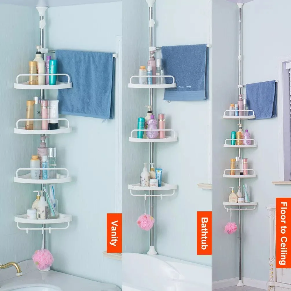 كوان الحمام من البلاستيك والإنوكس قابل للتمديد