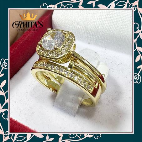  طقم خاتمين فاخر مزدوج